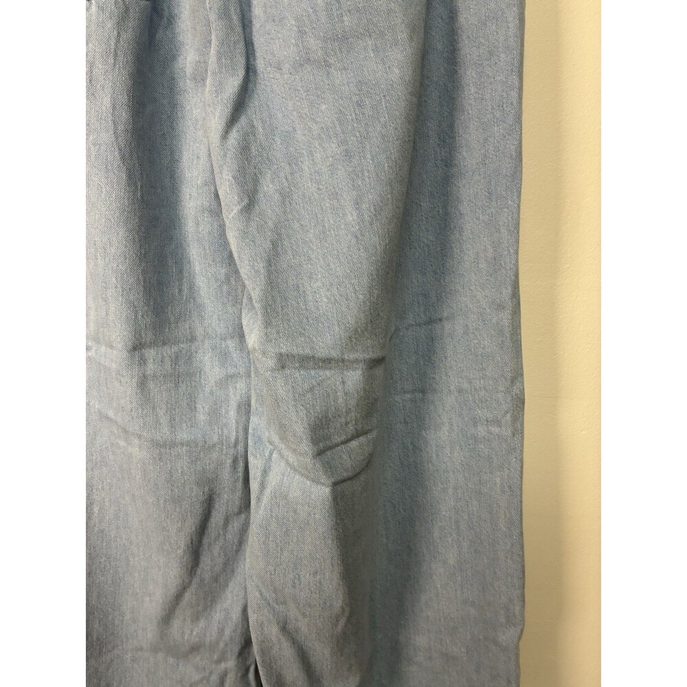 Zara Wide Leg Light Wash XL Pullstring Jeans High Waist Oversized - Picture 13 of 16